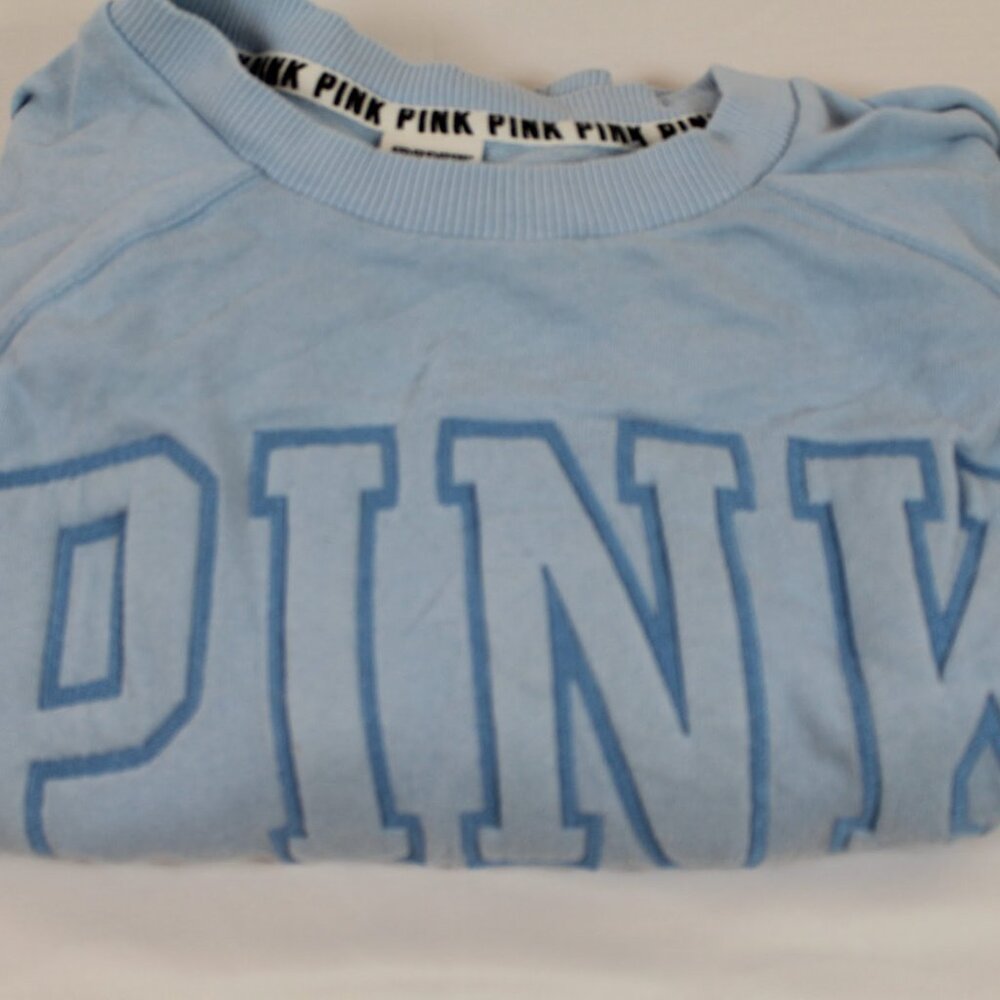 PINK cropped crewneck